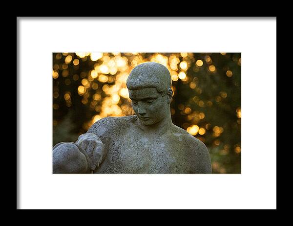 Cemetery Framed Print featuring the photograph Setting Sun by Marc Huebner