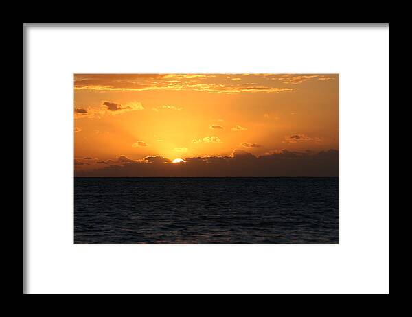 Sun Framed Print featuring the photograph Seven Mile Sunrise by Steve Parr