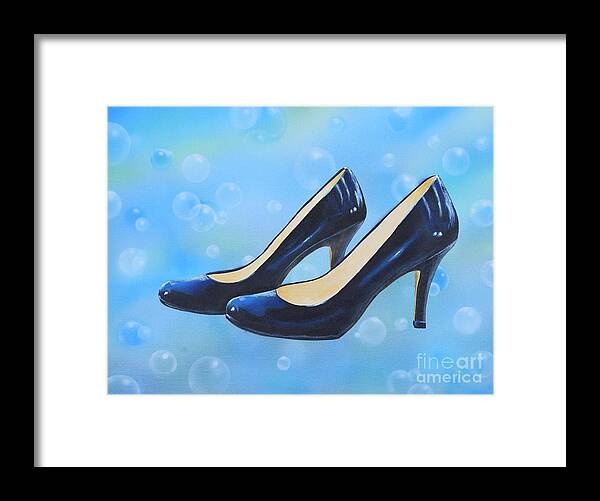 Shoes Framed Print featuring the painting Sexy Shoes by Mary Scott