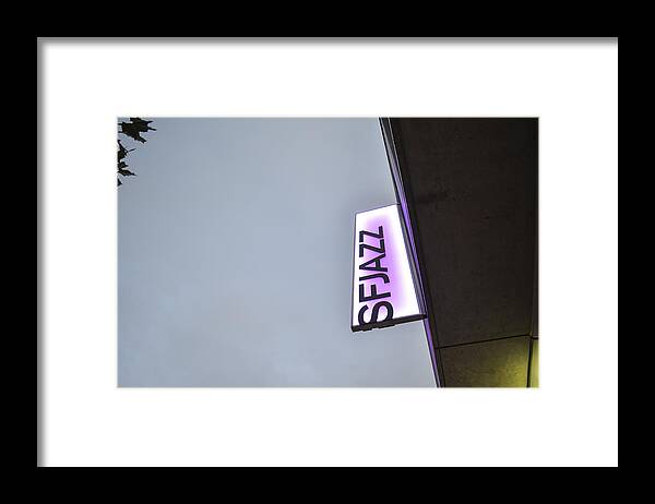 Sfjazz Framed Print featuring the photograph SFJAZZ San Francisco by Erik Burg