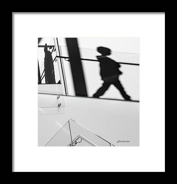 Shadows Framed Print featuring the photograph Shadow Child by Steven Milner