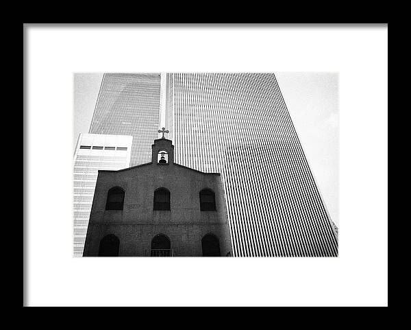 Beckerman Framed Print featuring the photograph Shadow of World Trade Center by Dave Beckerman