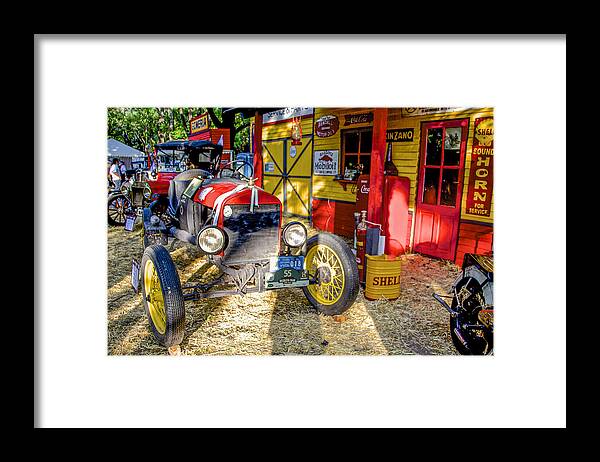 Antique Cars Framed Print featuring the photograph Shadows and Light by Venetia Featherstone-Witty