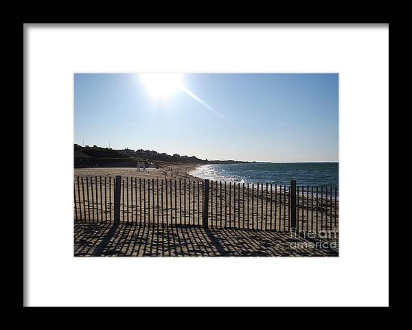 Beach Framed Print featuring the photograph Shadows in the sand by Lori Tambakis