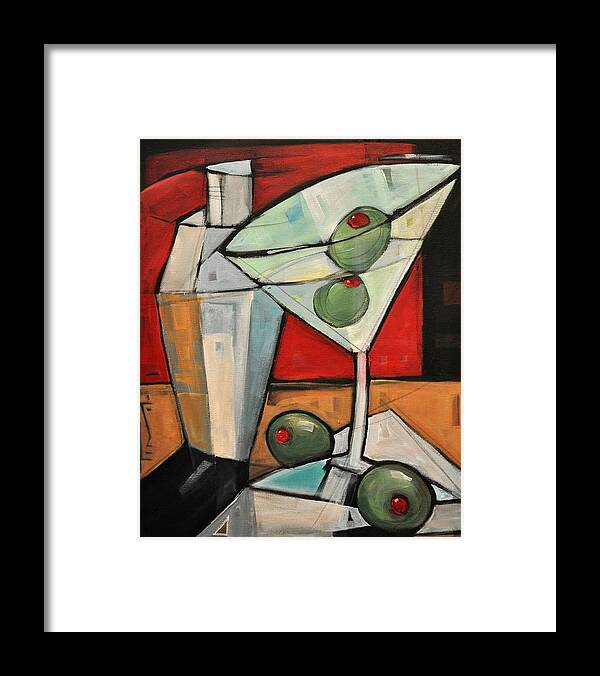 Martini Framed Print featuring the painting Shaken Not Stirred by Tim Nyberg