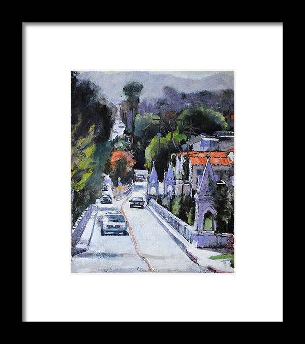 Silverlake Framed Print featuring the painting Shakespeare Bridge Number Two by Richard Willson
