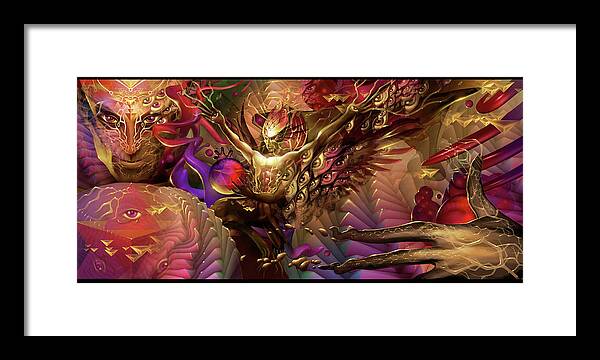 Shaper Framed Print featuring the digital art Shaper of the Merkaba by George Atherton