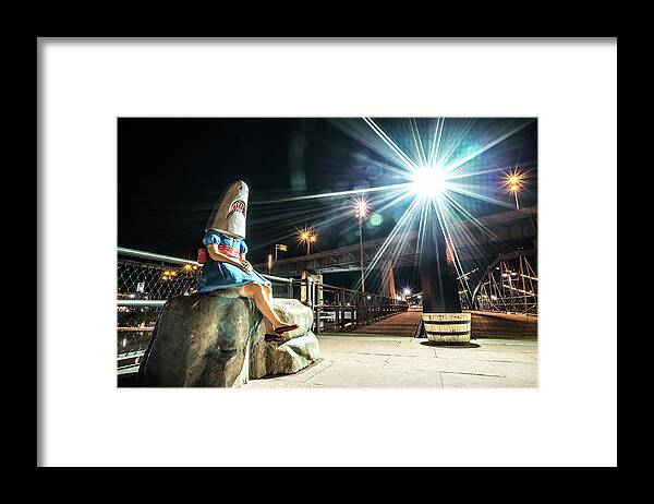 2018 Framed Print featuring the photograph Shark Girl by Dave Niedbala