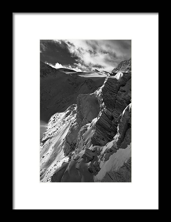 Switzerland Framed Print featuring the photograph Sheer Alps by Neil Shapiro