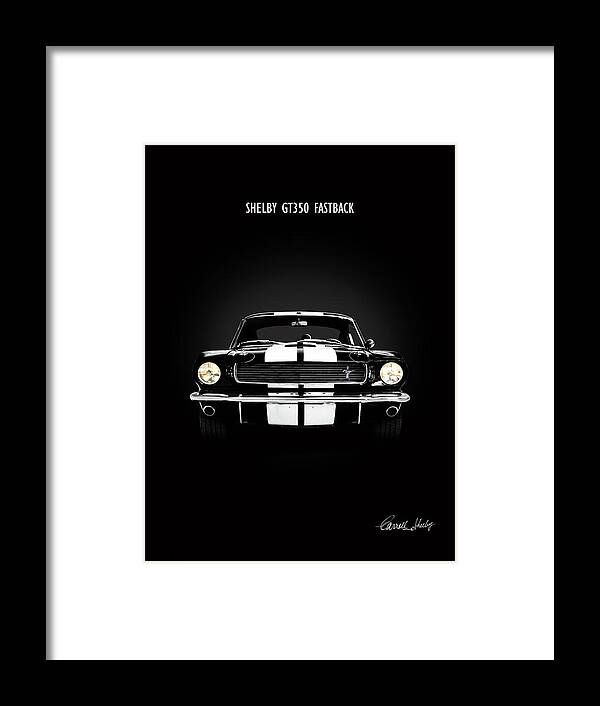 Shelby Mustang Fastback Framed Print featuring the photograph Shelby GT350 Fastback by Mark Rogan