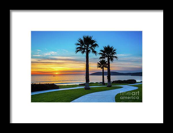 Sunset Framed Print featuring the photograph Shell Beach Sunset by Mimi Ditchie