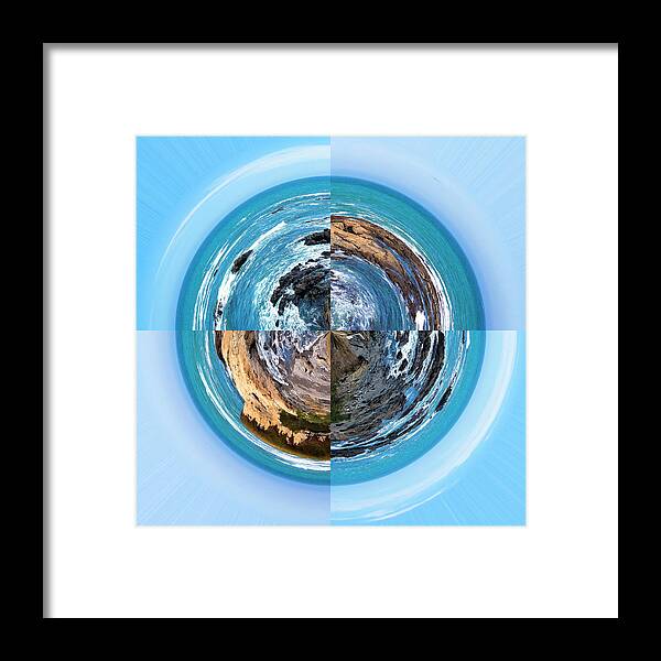 Beauty Framed Print featuring the photograph Shelter Cove Stereographic Projection by K Bradley Washburn