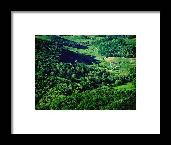 Green Framed Print featuring the photograph Shenandoah Valley by Eileen Brymer