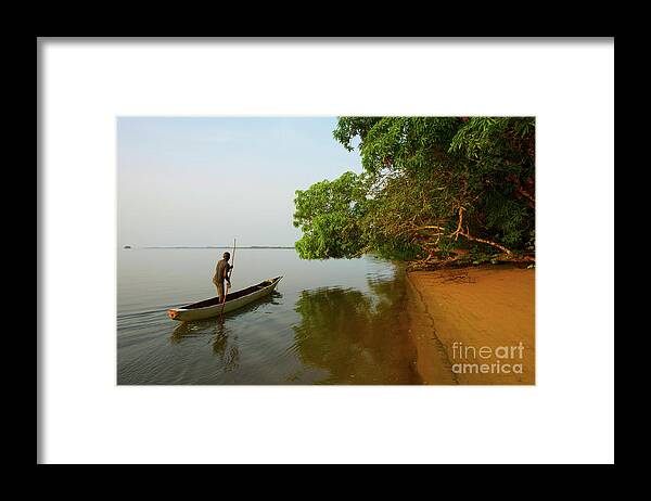 Sherbro Island Framed Print featuring the photograph Sherbro Island Rush Hour - Sierra Leone by Julian Wicksteed
