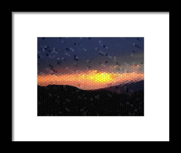 Sunset Framed Print featuring the photograph Shining Through by Roberto Alamino