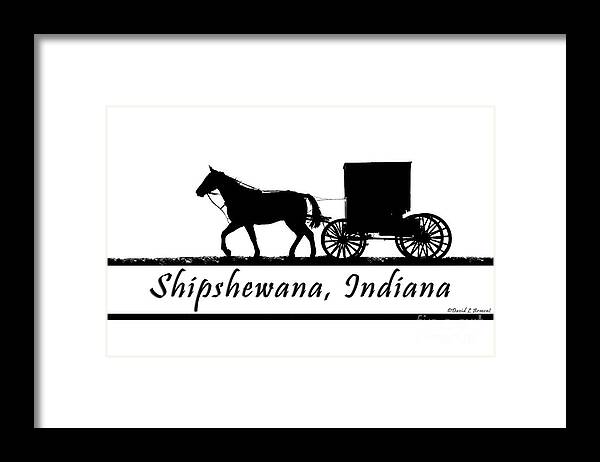 Shipshewana Framed Print featuring the photograph Shipshewana T-Shirt Design by David Arment