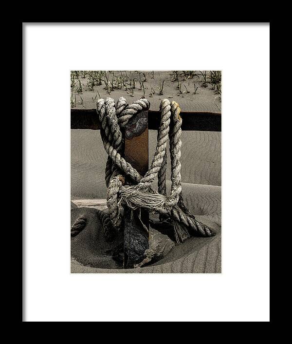 Alaska Framed Print featuring the photograph Shipwecked Rope by Fred Denner