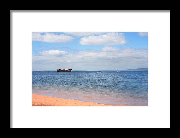 Beach Framed Print featuring the photograph Shipwreck Beach by Brad Scott