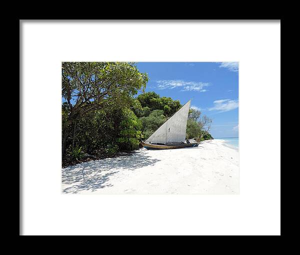 Maldives Framed Print featuring the photograph Shipwrecked by Tiffany Marchbanks
