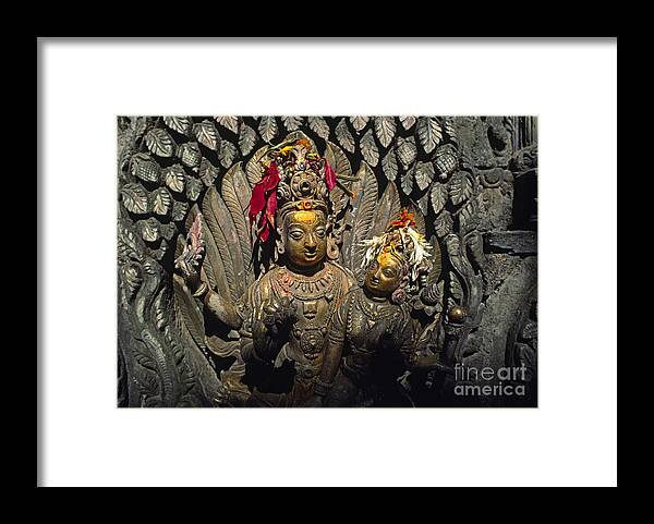Craig Lovell Framed Print featuring the photograph Shiva and Parvati - Pattan Royal Palace Nepal by Craig Lovell
