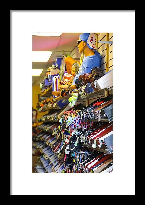 Shoes Framed Print featuring the photograph Shoe Store by Dart Humeston
