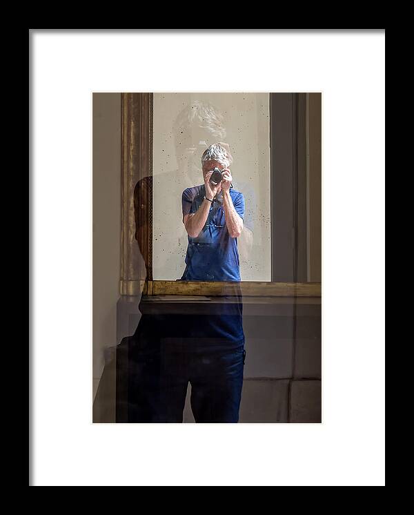 Mirror Image Framed Print featuring the photograph Shooting the Photographer by Gary Karlsen