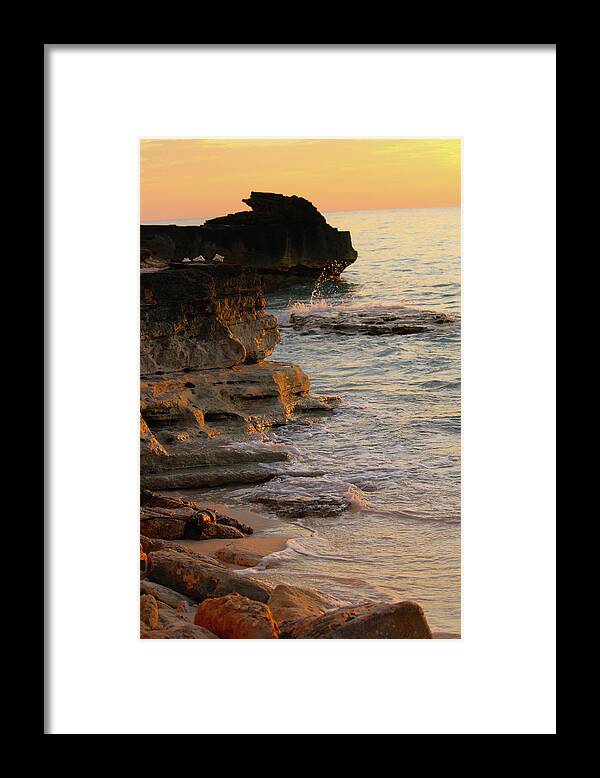 Shore Framed Print featuring the photograph Shoreline in Bimini by Samantha Delory