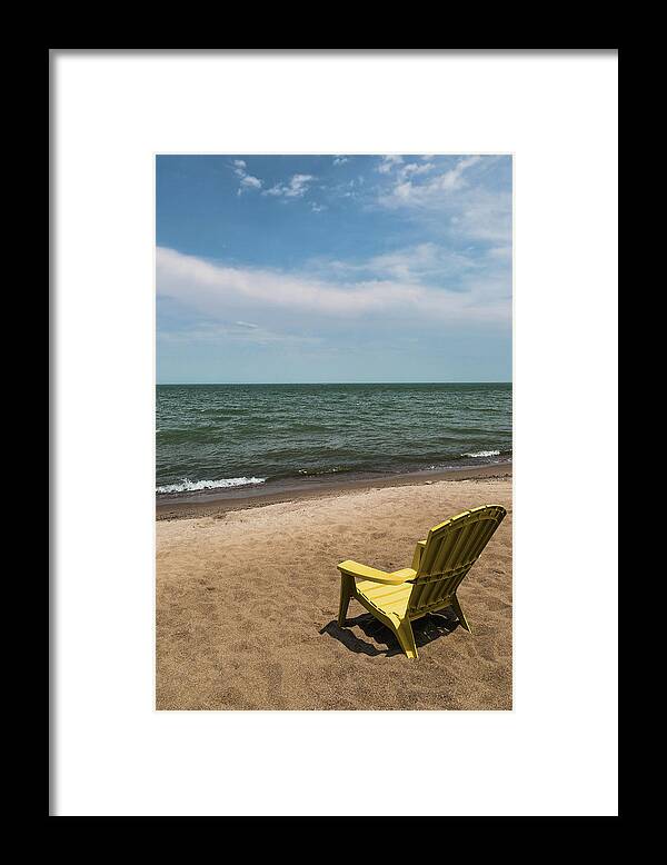 Shoreliine Solitude Framed Print featuring the photograph Shoreline Solitude by Dale Kincaid