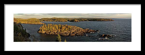 Lake Superior Framed Print featuring the photograph Shores of Pukaskwa by Doug Gibbons