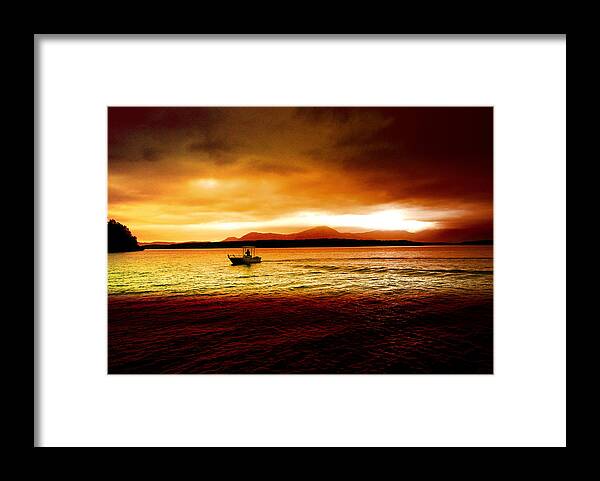 Landscape Framed Print featuring the photograph Shores of the Soul by Holly Kempe