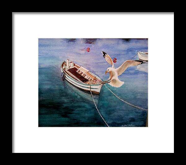 Bird Framed Print featuring the painting Short Flite by Bobby Walters