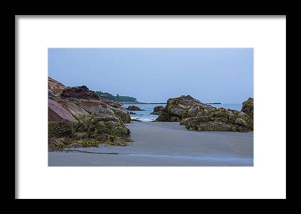 Overcast Framed Print featuring the photograph Short Sands Beach York Maine 4 by Michael Saunders
