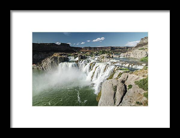 Waterfall Framed Print featuring the photograph Shoshone Falls by Margaret Pitcher