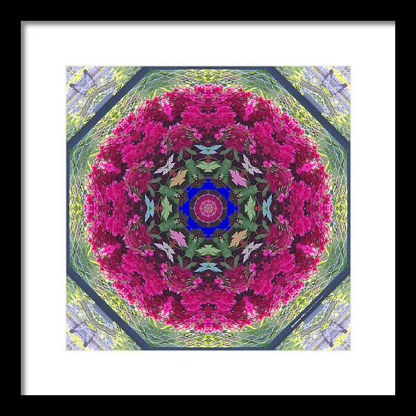 Flower Framed Print featuring the digital art Shrubbery 2921 by Brian Gryphon