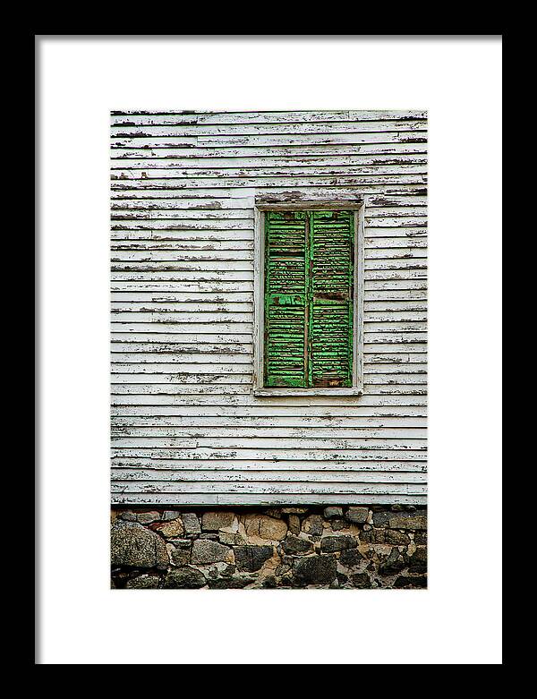 Strawbery Banke Framed Print featuring the photograph Shuttered by Robert Clifford