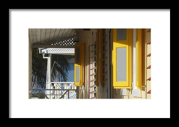 Shutters Framed Print featuring the photograph Shutters in the Sun by Margaret Brooks