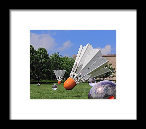 Kc Framed Print featuring the photograph Shuttlecock Visitors by Christopher McKenzie