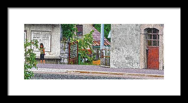 Travel Framed Print featuring the photograph Shy Croatian Girl by Don Wolf