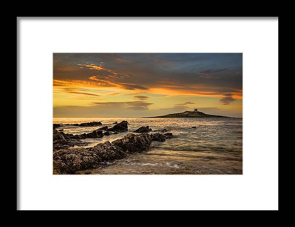 Sicilian Framed Print featuring the photograph Sicilian Sunset Isola delle Femmine by Ian Good