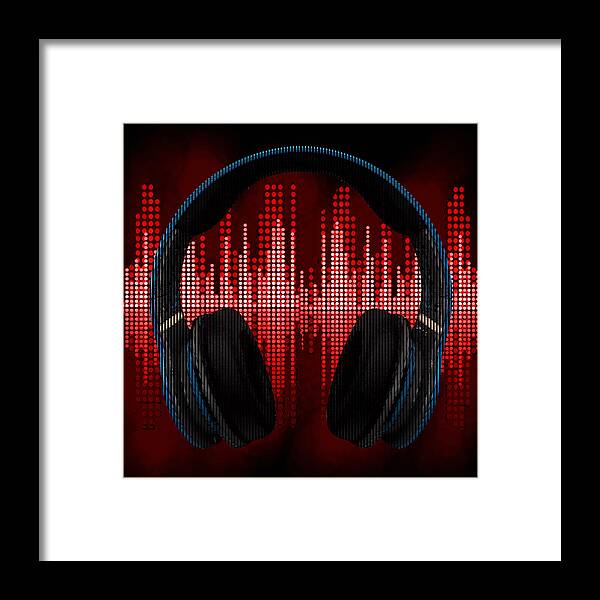 Melody Framed Print featuring the digital art Sick Beats by River Starship