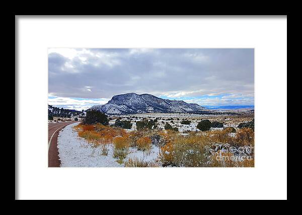 Southwest Landscape Framed Print featuring the photograph Side of the road by Robert WK Clark