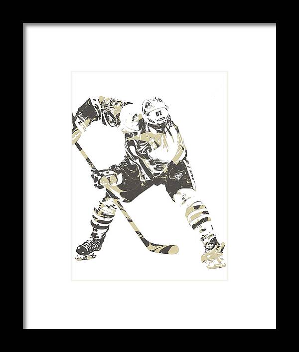 Sidney Crosby hockey Paper Poster Blue Penguins 3 - Sidney Crosby - Posters  and Art Prints