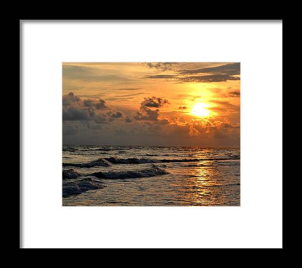 Siesta Key Framed Print featuring the photograph Siesta Key Sunset by Carolyn Mickulas
