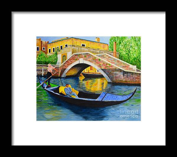 Venice Framed Print featuring the painting Sightseeing by Melvin Turner