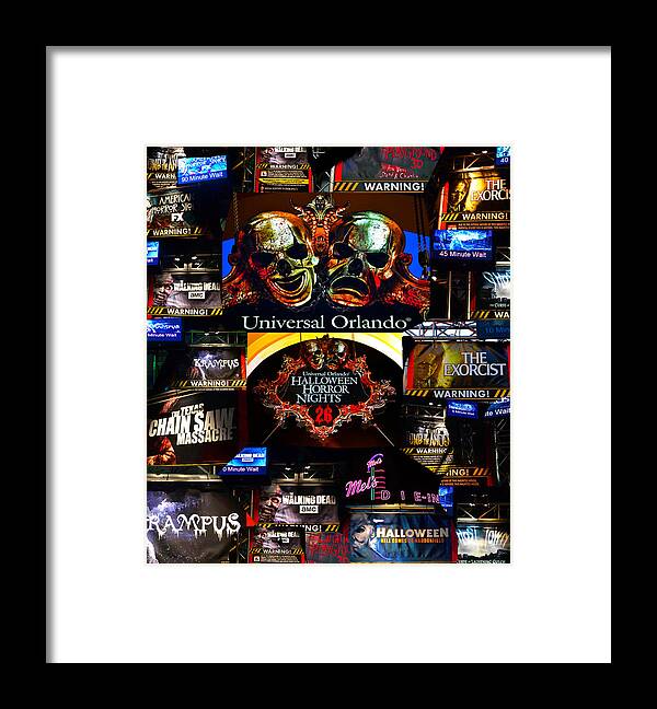 Hhn 26 Framed Print featuring the photograph Signs of Horror poster work A by David Lee Thompson