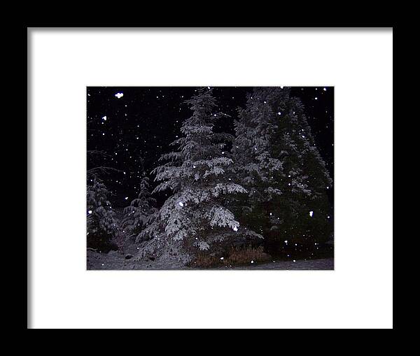 Night Framed Print featuring the photograph Silent Night by Julie Rauscher