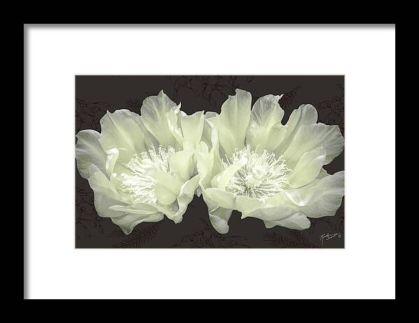 Flower Framed Print featuring the mixed media Silent Night by Rosalie Scanlon