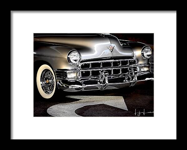 Car Framed Print featuring the photograph Classic Cadillac by Lisa Lambert-Shank