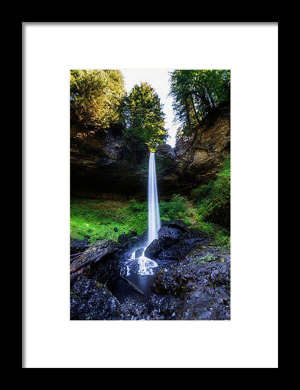 Falls Framed Print featuring the photograph Silver Falls North Falls 2 by Pelo Blanco Photo
