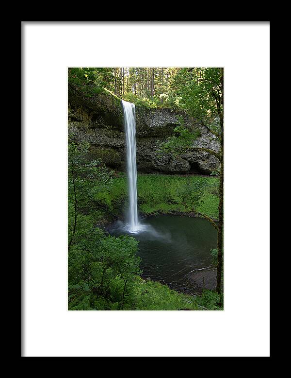 Falls Framed Print featuring the photograph Silver Falls Silver Mist by Paul Rebmann